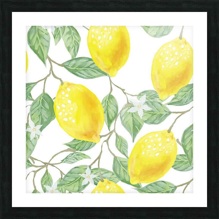 Fruit Lemon Picture Frame print