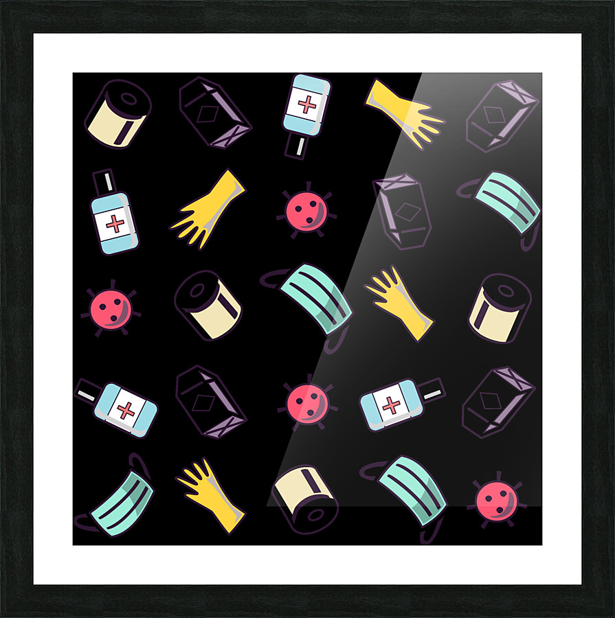 Covid 19 Picture Frame print
