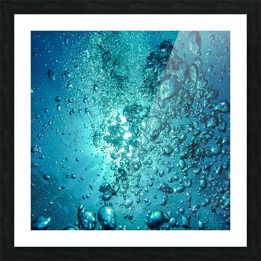 Bubbles Water Bub Picture Frame print