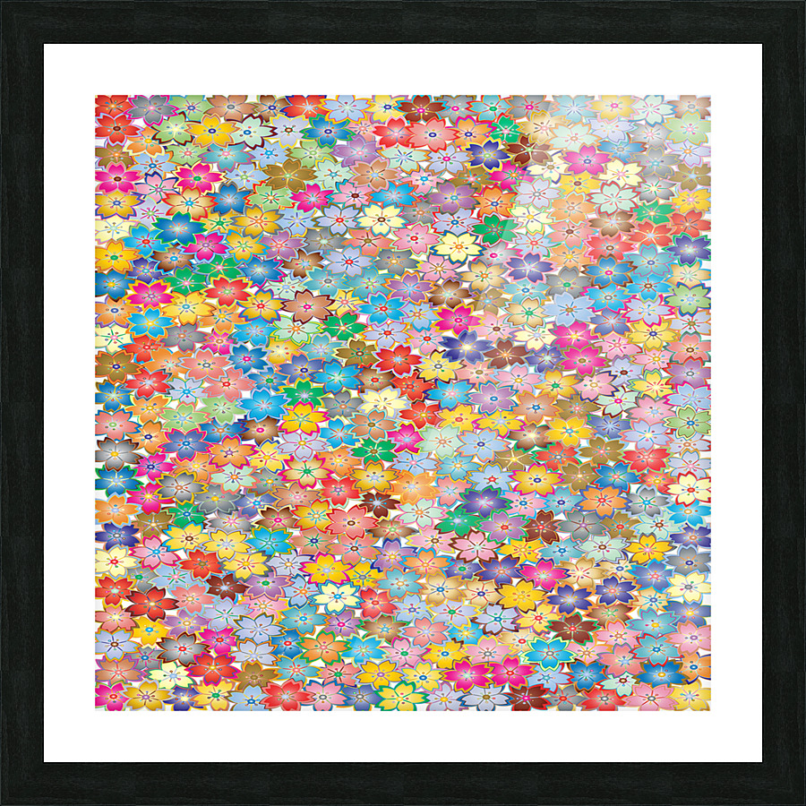Floral Flowers Picture Frame print