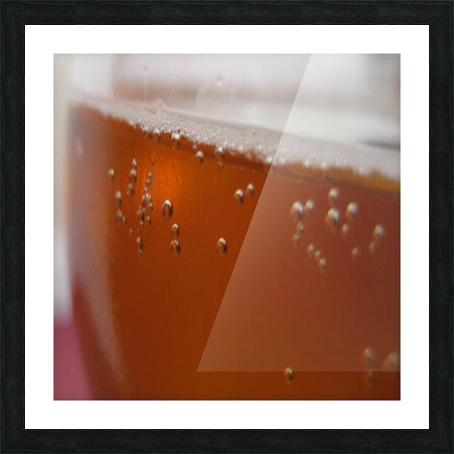 bubble beer Picture Frame print