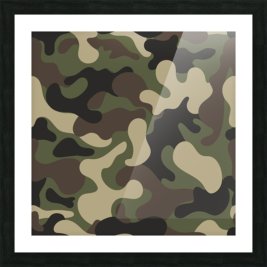 Camouflage Pattern Background Picture Frame print