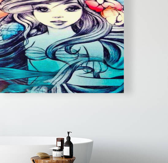 beautifull ariel little mermaid  painting by Artworkshop
