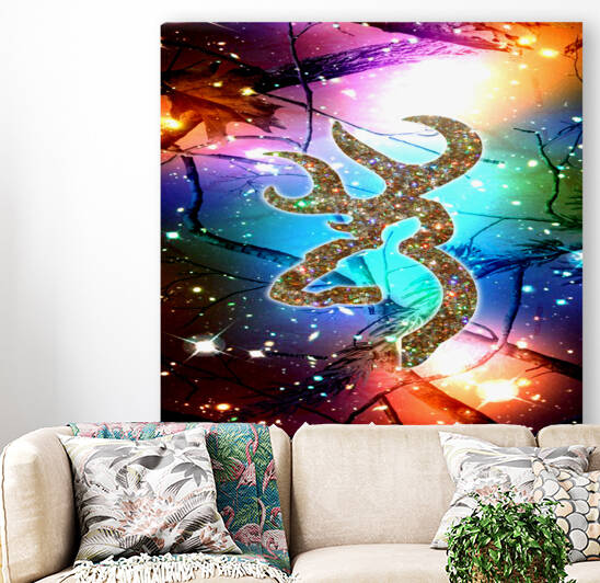 browning deer glitter galaxy by Artworkshop