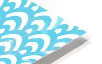 Background Wallpaper Waves Ocean Blue Texture HD Metal print