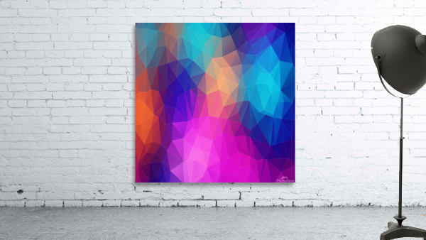 Triangles Polygon Color Wall Preview