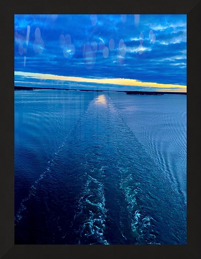 kuljettaa lautalla Picture Frame print