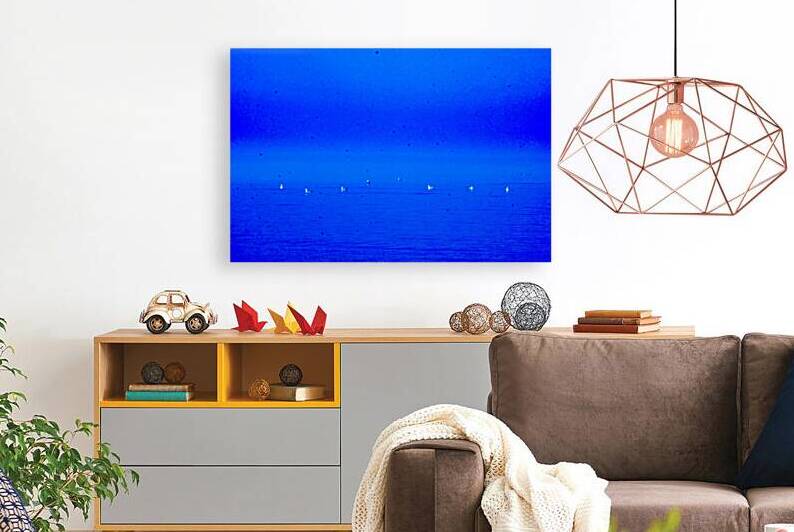 Blue with Seaguls and Dots by Lot10T