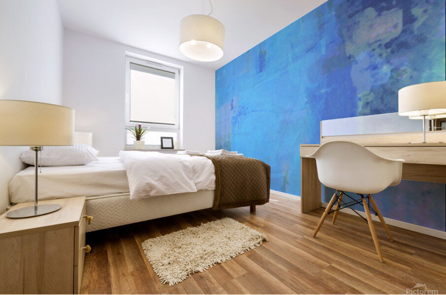 Mono Blue 2 Mural print