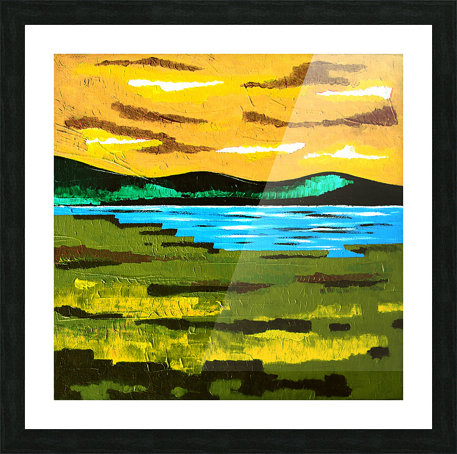 Blue Lake Picture Frame print