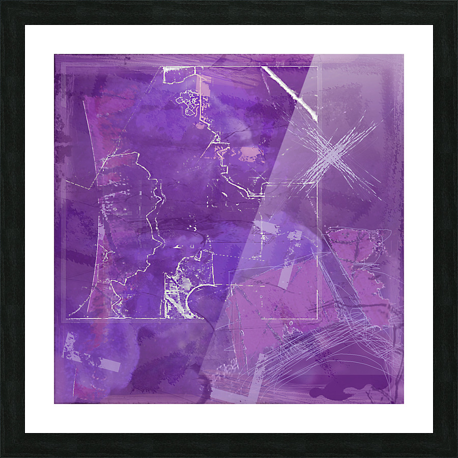 Mono Violet Picture Frame print