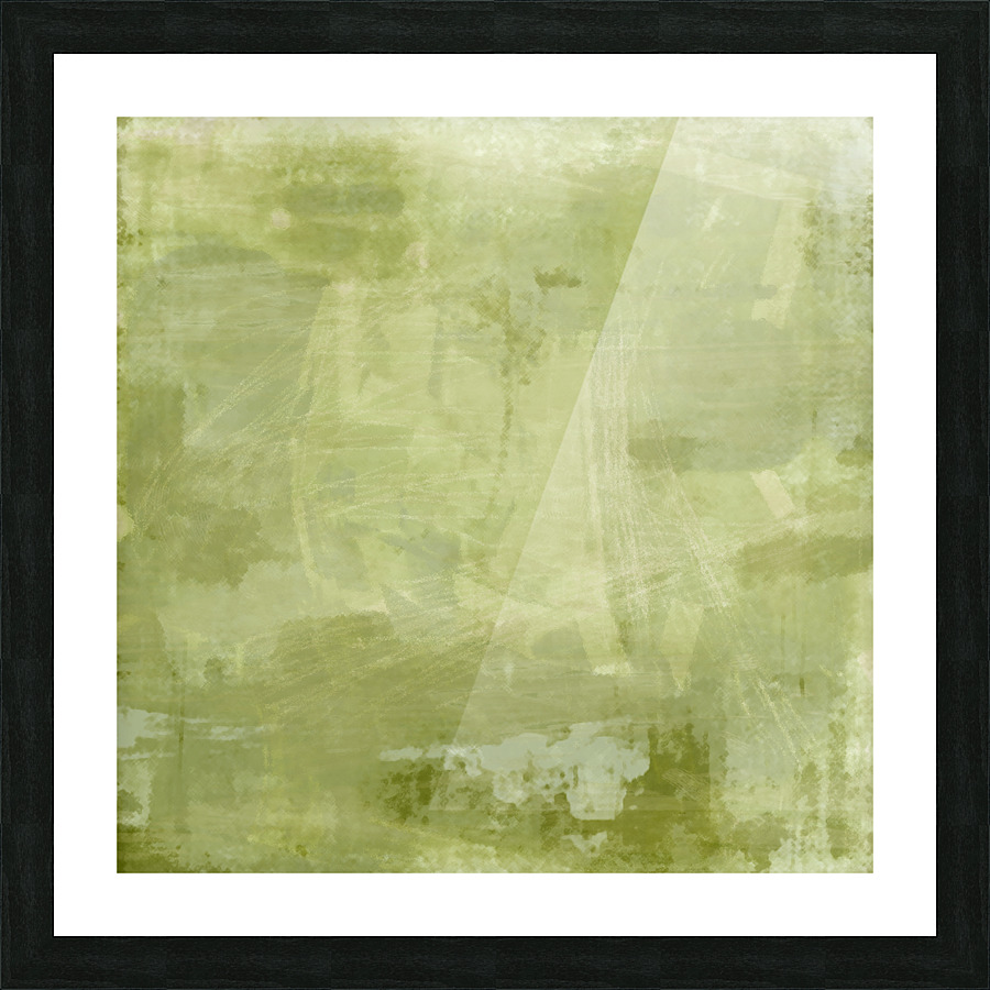 Mono Kaki Picture Frame print