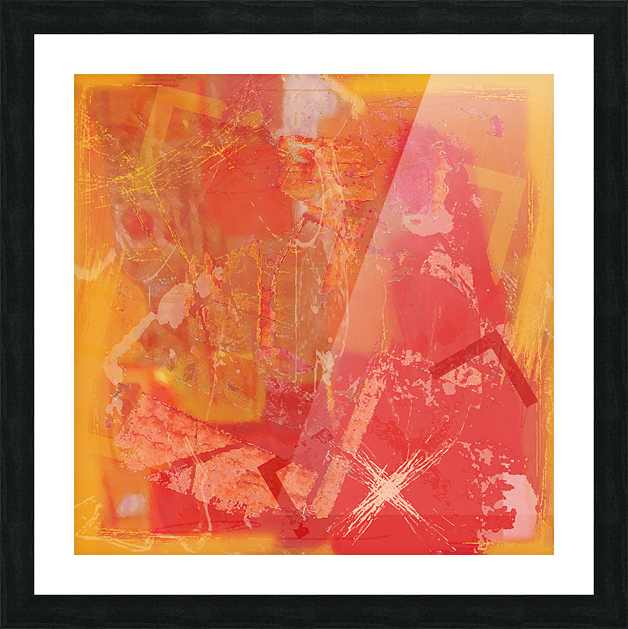 Mono Orange Picture Frame print