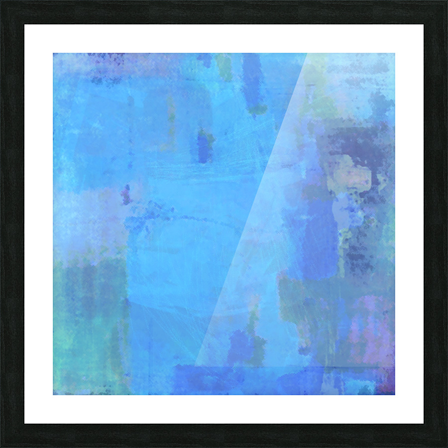 Mono Blue 2 Picture Frame print