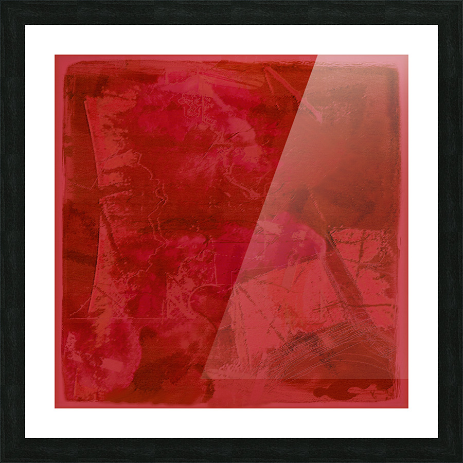 Mono Red Picture Frame print