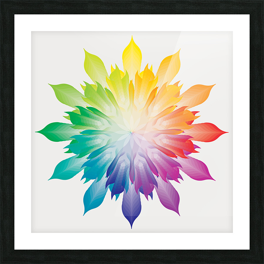 Rosace 4 Picture Frame print