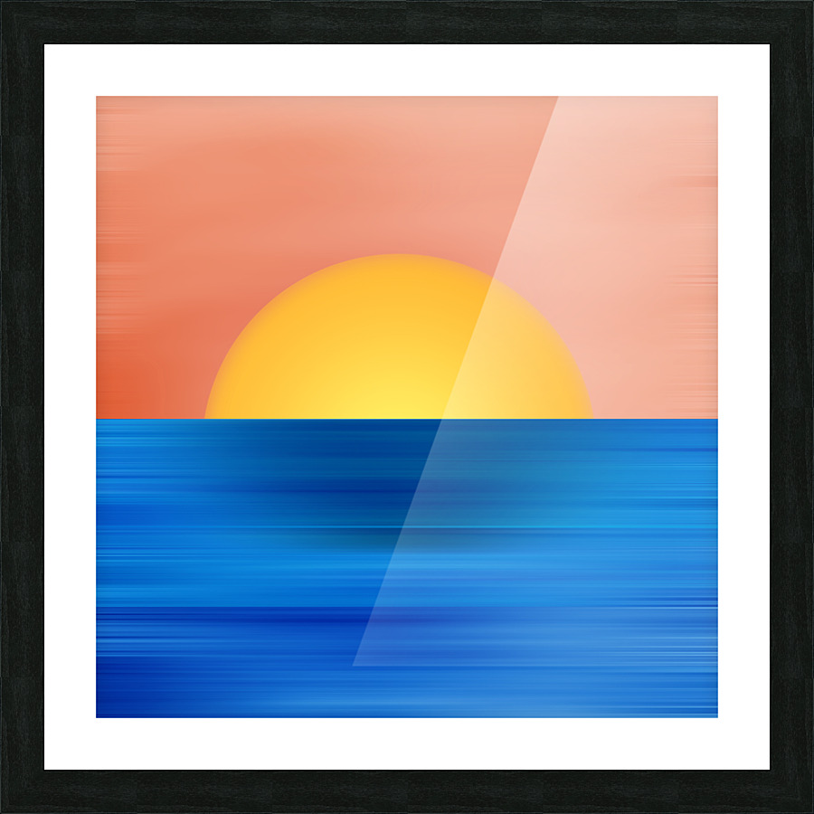 Digital Landscape 3 Picture Frame print