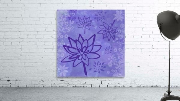 Violet Lotus Wall Preview