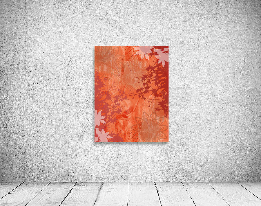Orange Flower Wall Preview