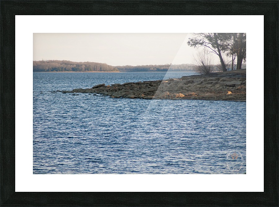 Distant Island Picture Frame print
