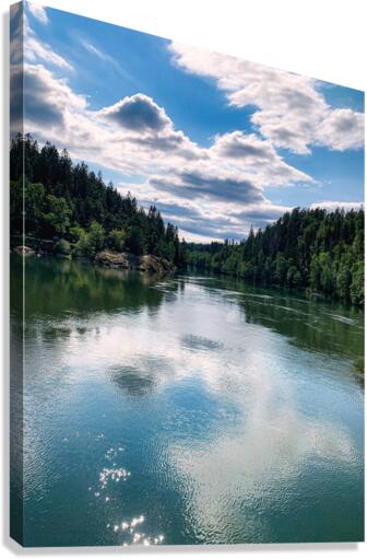 Cloud reflections Canvas Print