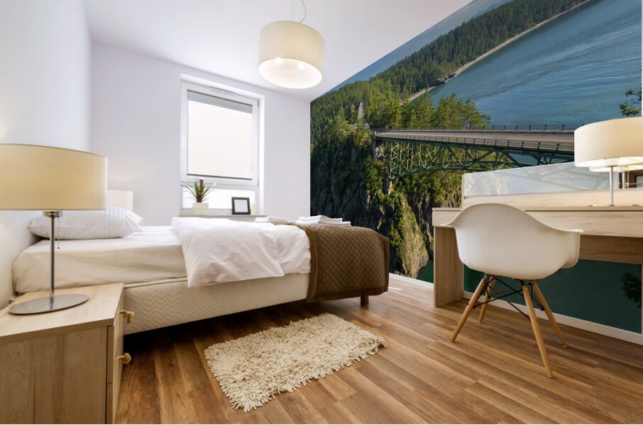 Feathery Clouds Mural print