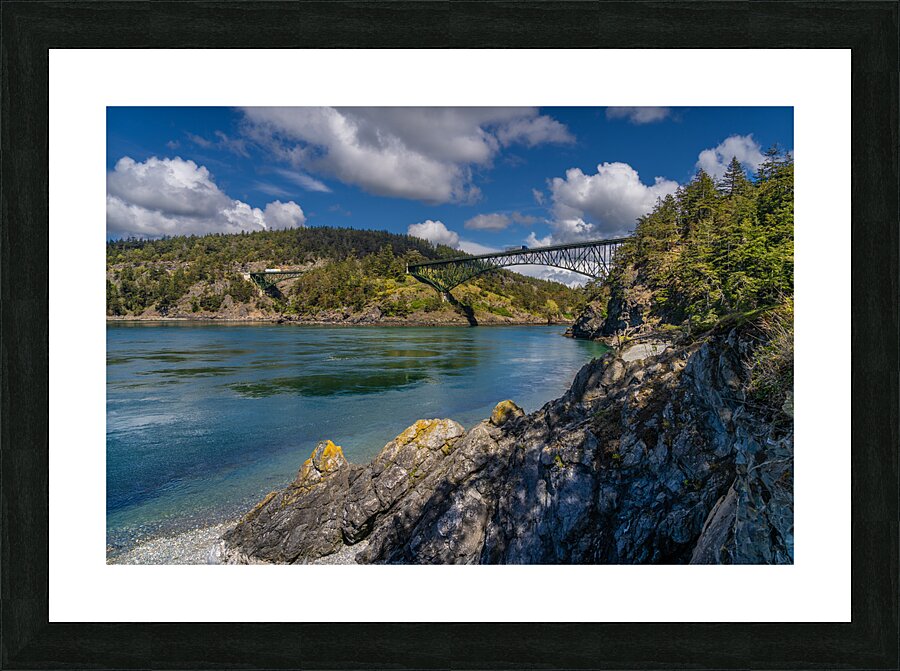 Deception Pass Bridge Picture Frame print