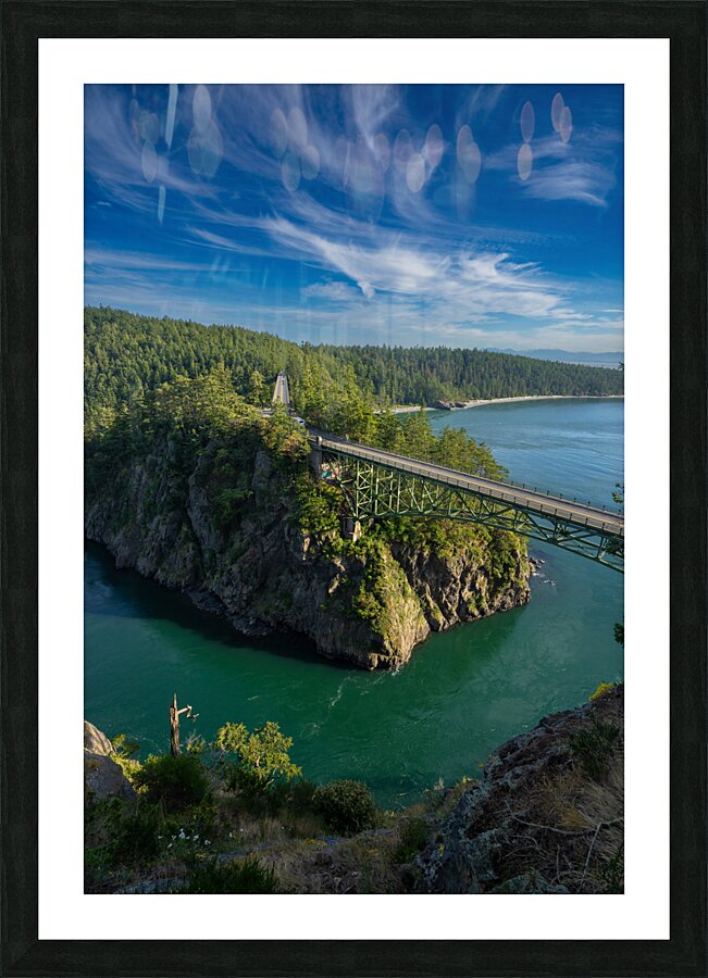 Feathery Clouds Picture Frame print