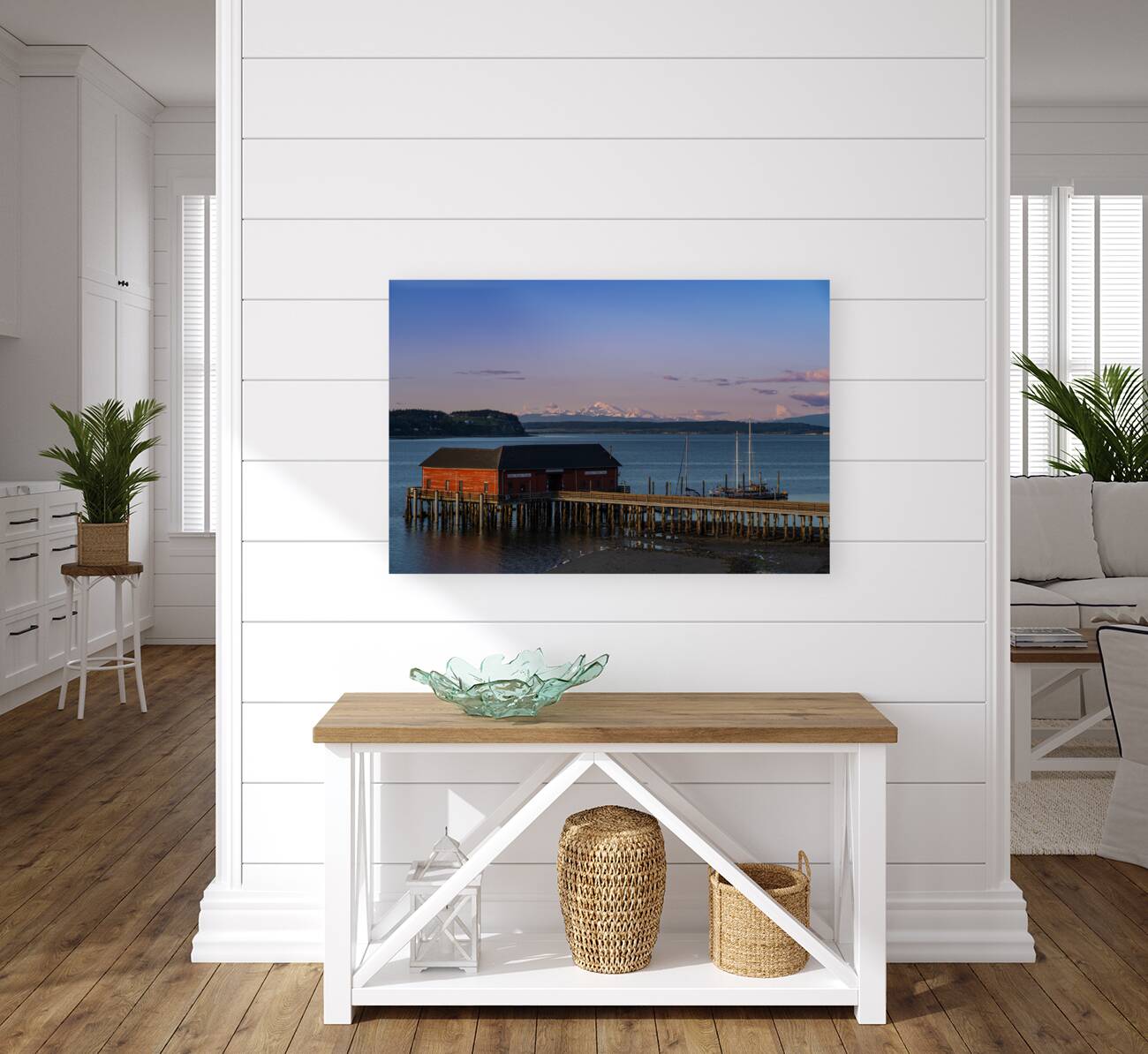 Mt. Baker and the Wharf Reproduction