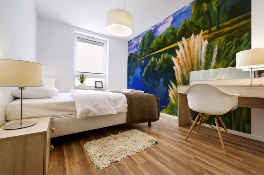 Cattails Mural print