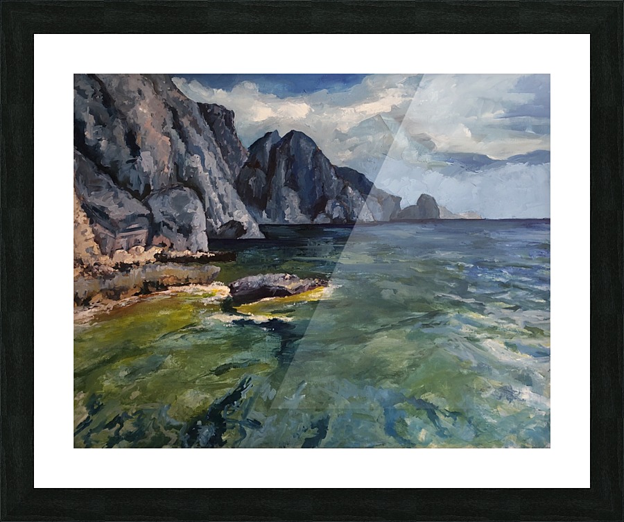 Capri grotto Picture Frame print