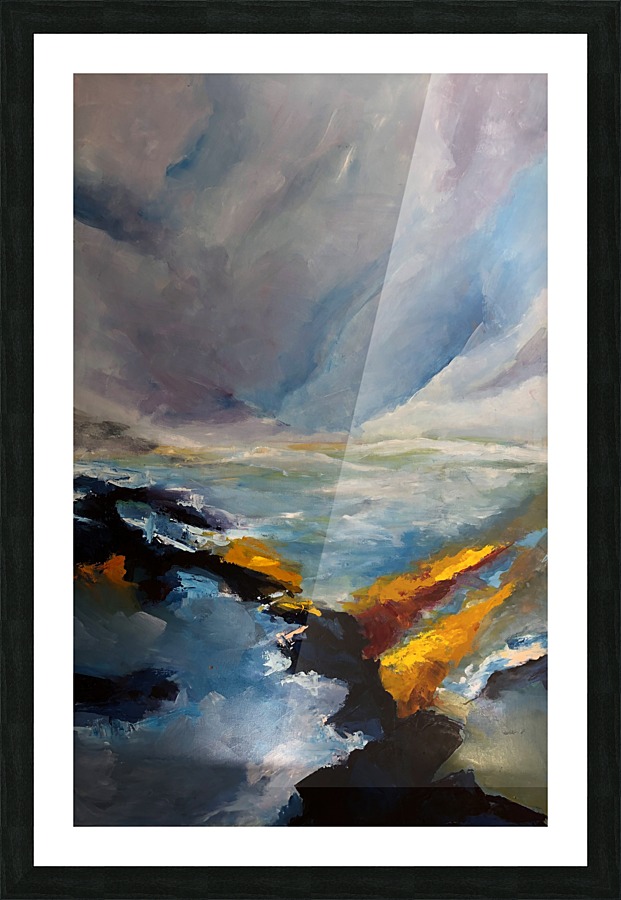 Sunlight on Waves_final Picture Frame print