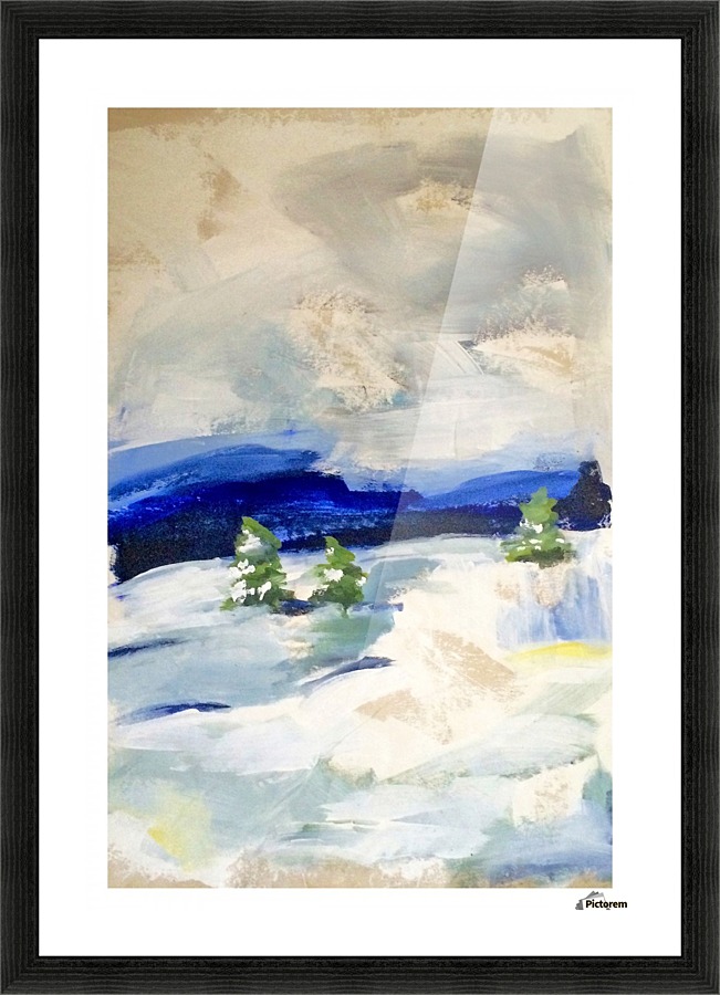 Snow Picture Frame print