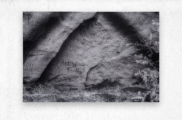 Legacy in Rock: Register Hill Wyoming   Metal print