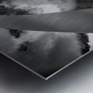 Sculpted Arch Amidst Dynamic Clouds Metal print