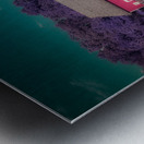 Crimson Haven in a Purple Dream Metal print