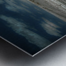 Solitary Flame Under Azure Canopy Metal print