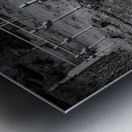 Stillness Among White Crosses Metal print