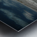 Solitary Flame Under Azure Canopy Metal print