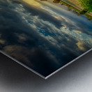 Fenceline sunset Metal print