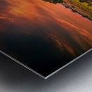 Fields of Fire: Sunset on the Codori Barn in Gettysburg Impression metal