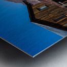 Frontier Silence Beneath Azure Skies Metal print