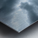 Solace in Solitude: A Blue Lighted Tree in Infrared Metal print