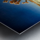 Lone Arboreal Ode in Desert Hues Metal print