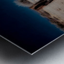 Bareness Framed in Blue Contrasts Metal print