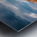 Crimson Landscapes Under Spirited Skies  Metal print