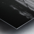 Long Black Road Metal print