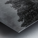 Exploring the Mystical Beauty of Center Lake: A Smokey Pond Impression metal