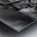 Mystical Reverie: Exploring Sylvan Lakes Enchanting Boulders in Metal print