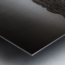 Shadows of the Earth: White River Serenity in the Badlands Metal print